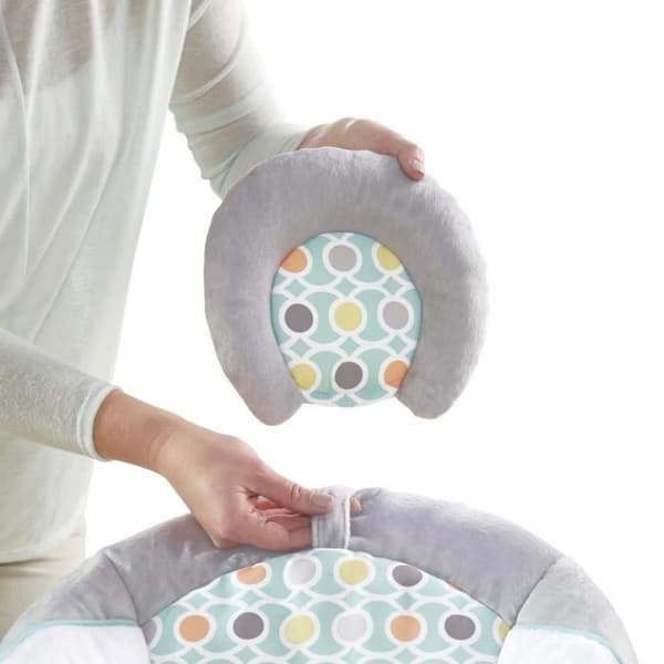 INGENUITY Morrison Baby Bouncer - Kaari irrotettavilla kehitysleluilla, 8 melodiaa, rauhoittavat värinät, irrotettava ja säädettävä niskatuki