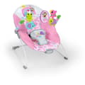 Miniatyrbillede 1 af 6: BRIGHT STARTS Baby Bouncer Dyr - Pink, Beroligende Vibrationer, Aktivitetsbue med Interaktivt Legetøj