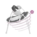 Pikkukuva 3 / 4: Badabulle Comfort sähkökeinu - kokoontaitettava - ultrakompakti - irrotettava leikkikaari, kuutamo