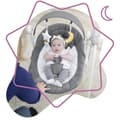 Pikkukuva 2 / 4: Badabulle Comfort sähkökeinu - kokoontaitettava - ultrakompakti - irrotettava leikkikaari, kuutamo