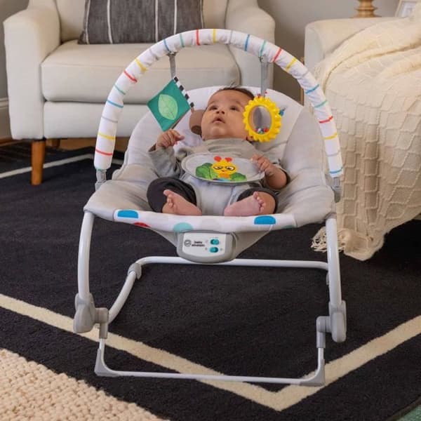 BABY EINSTEIN -DEAN- 3-i-1-utvecklande babygunga, melodier och vibrationer, 3 positioner, avtagbar leksaksbåge, 0-30 månader