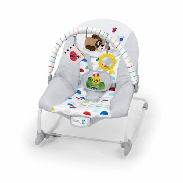 BABY EINSTEIN -DEAN- 3-i-1-utvecklande babygunga, melodier och vibrationer, 3 positioner, avtagbar leksaksbåge, 0-30 månader