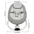 Pikkukuva 2 / 2: Vauvan sähköinen keinutuoli, 5 tason keinumisamplitudit, Bluetooth-yhteys,vihreä