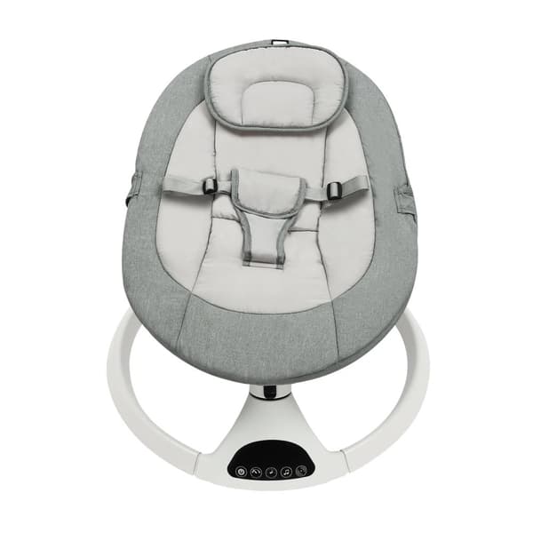 Baby elektrisk gyngestol, 5 niveauer af svingamplituder, Bluetooth-forbindelse,grøn