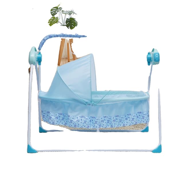 Käytännöllinen taitettava vauvan kehtoheiluri, ihoystävällinen kangas, säädettävät nopeusasetukset, enimmäiskuormitus 5 kg