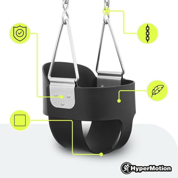 Vauvan keinu ketjulla – HyperMotion-selkänoja, EVA-istuin, turvallinen ulkoleikki, max 22 kg