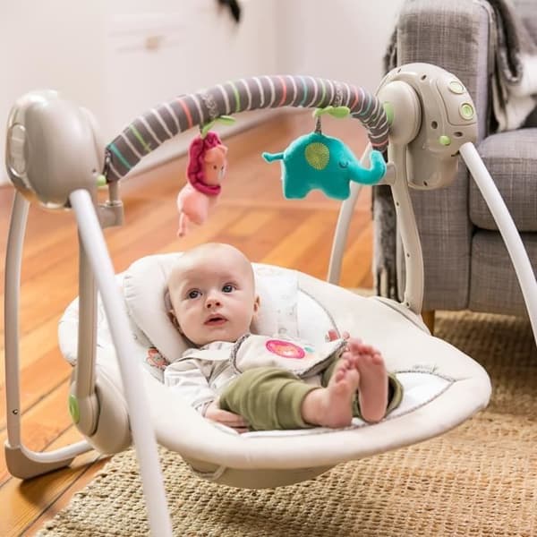 UPPFINNING Kompakt elektrisk babygunga - Kingdom