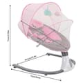 Pikkukuva 2 / 2: Automaattinen sähköinen vauvan keinutuoli, USB-virransyöttö, enimmäiskuormitus 18 kg, moderni muotoilu,Vaaleanpunainen