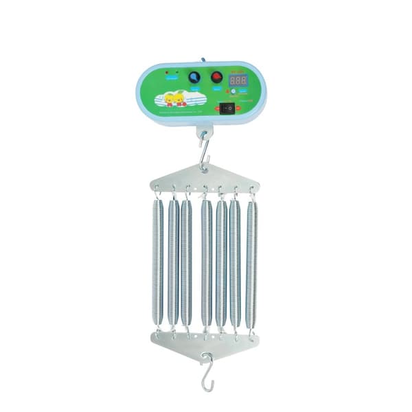 Babysvingercontroller, 20 kg maksimal belastning, 10 hastighedsniveauer, 10 lydniveauer,Som vist