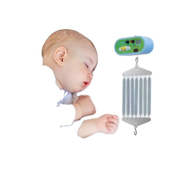 Elektrisk Baby Gyngestol, Justerbar Timer 60-240 min, Maksimal Belastning 20 kg