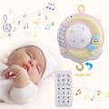 Miniatyrbild 4 av 4: Musikalisk fjärrkontroll mobil för babysäng, sovkomfortleksaker, roterande projektormobil - rosa