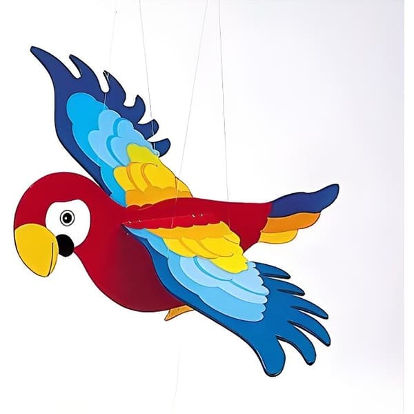 Papegoja flygande mobil