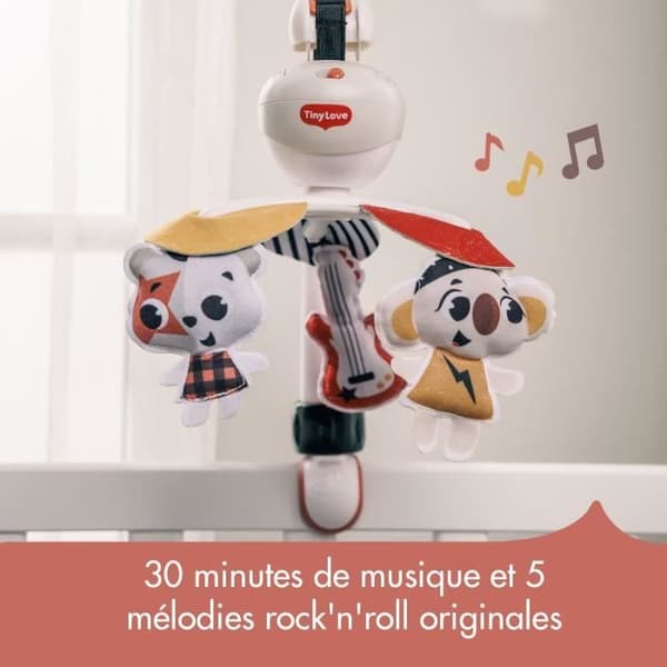 TINY LOVE Mobil 3 i 1 Ta med rock'n roll, 5 melodier, 30 minuters autonomi