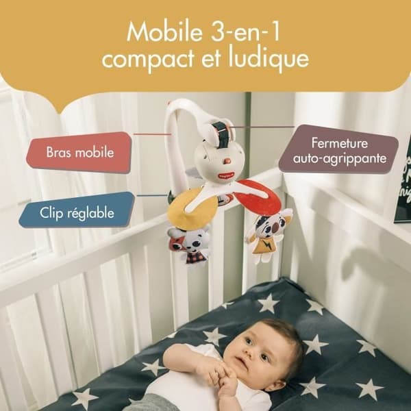 TINY LOVE Mobil 3 i 1 Ta med rock'n roll, 5 melodier, 30 minuters autonomi