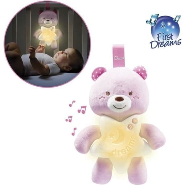 CHICCO Nightlight Little Pink Bear Rosa