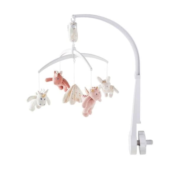 Musikalisk mobil - NOUKIE'S - Lina &amp; Joy - Rosa - Baby - 25x40x12 cm