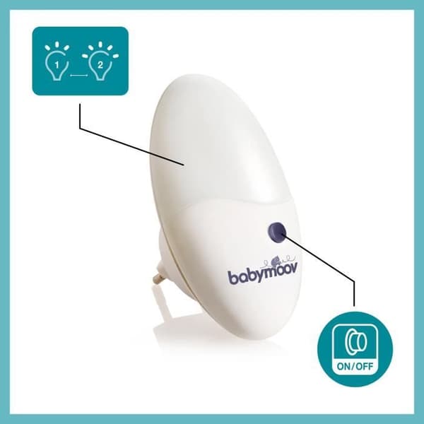 BABYMOOV Vægmonteret natlampe