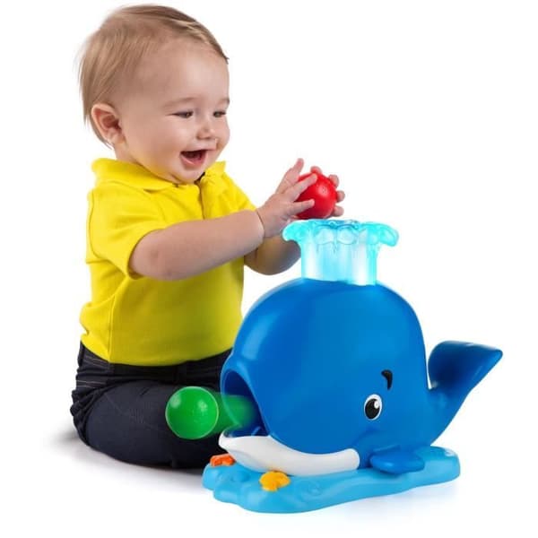 BRIGHT STARTS Baby- och barnleksaker, jaktplan, ljud och ljus, val