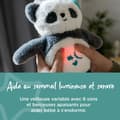 Miniatyrbild 2 av 6: TOMMEE TIPPEE, Lyxig Nattlampa Mjukisdjur med CrySensor, 6 Lugnande Ljud, USB, Maskintvättbar, Pippo Panda