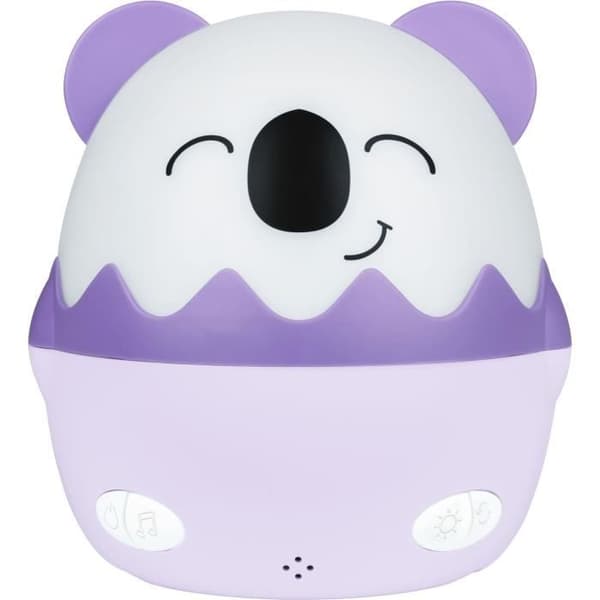 Trådlös musikalisk nattlampa - BIGBEN - Koala - 360° projektion - 13 filmer - 8 melodier - Fjärrkontroll - USB-C-batteri