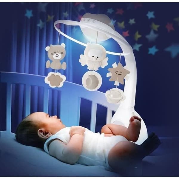 Mobile - INFANTINO - 4915 - Makea yö 3 yhdessä - Valkoinen