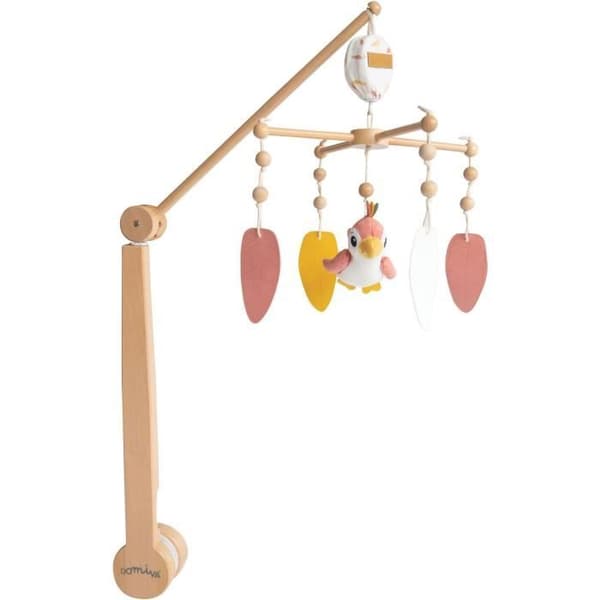 Papegøje musikalsk mobil - Flerfarvet - 40 cm