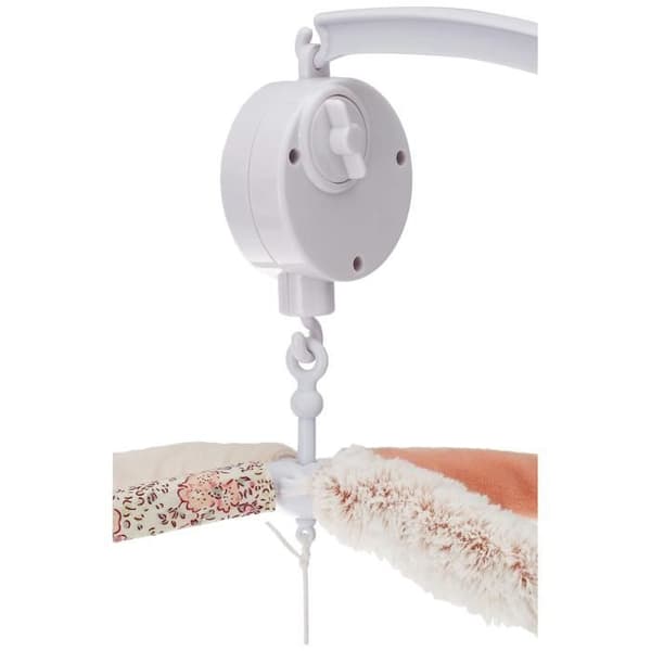 DOMIVA Rabbit Musical Mobile - PVC-kaari - Irrotettavat pehmolelut - Valkoinen/Vaaleanpunainen - 34 x 65 cm