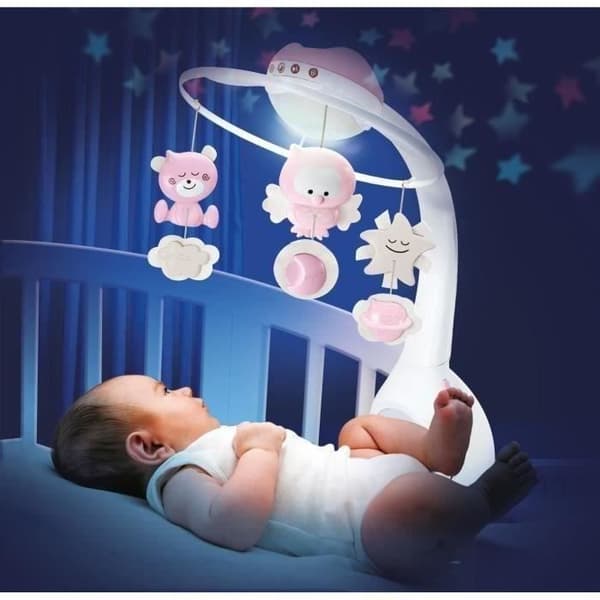 Mobil - INFANTINO - 4914 - Sweet Night 3 i 1 - Lyserød