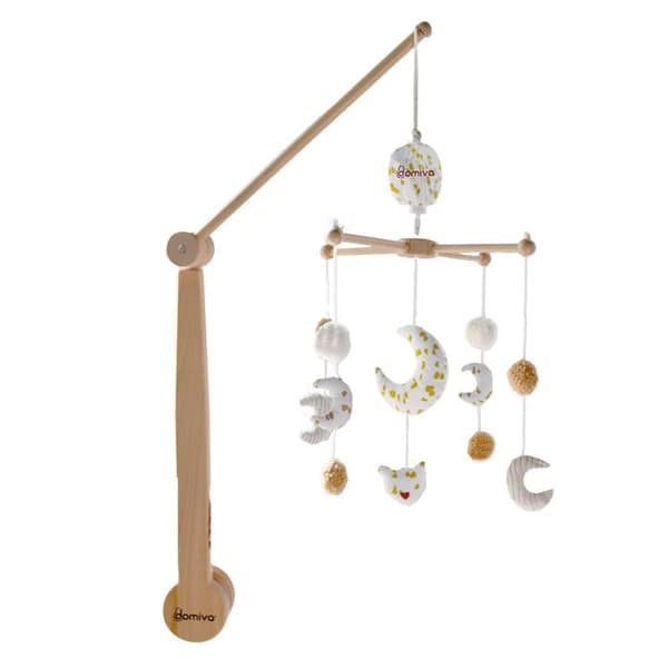 Månmobil för baby Naturfärgad 60x40 cm