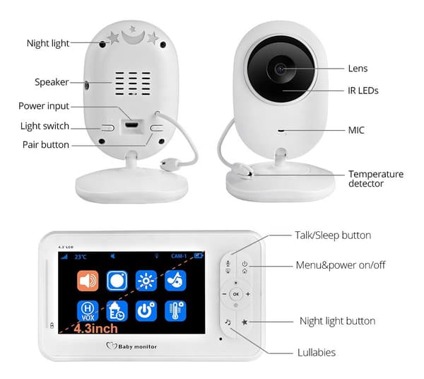 ViewIT 4.3" baby monitor