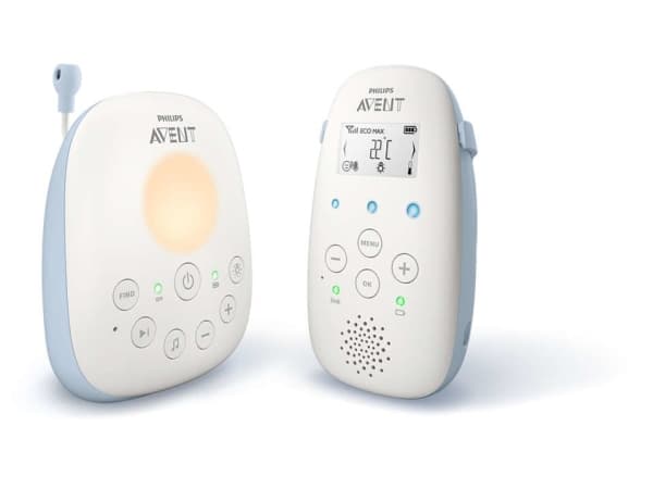 Philips AVENT SCD715/52, DECT babyvakt, 330 m, 330 m, Blå, Vit, Batteri, Batteri