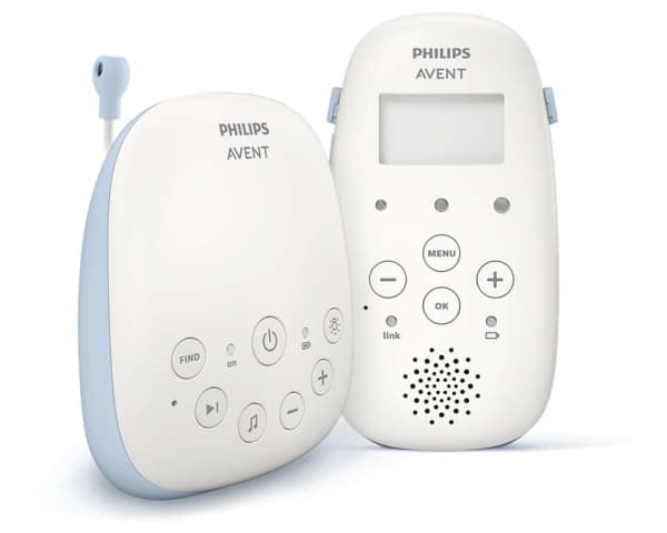 Philips AVENT SCD715/52, DECT babyvakt, 330 m, 330 m, Blå, Vit, Batteri, Batteri Blå, Vit