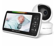Babymonitor - Babyvakt med 5tum skärm Plug & Play Bebisvakt