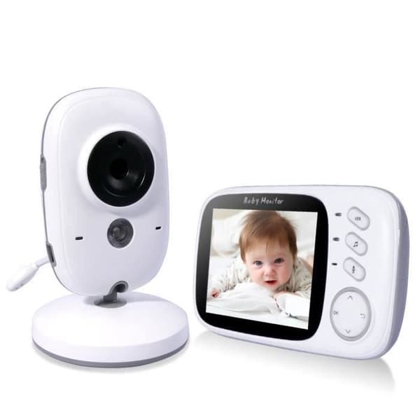 Babymonitor VB603 Baby Monitor Camera Wireless Listening 2,4GHz LCD för barn med temperatursensor, intercom-stöd