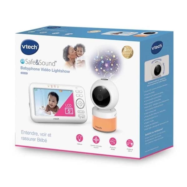 VTECH - Safe &amp; Sound - Lightshow Video Baby Monitor - BM5463
