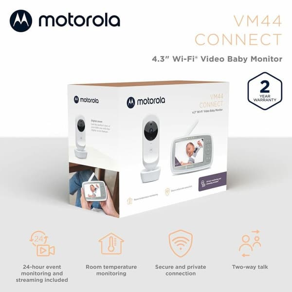 Babymonitor Motorola VM44 4,3" HD WIFI