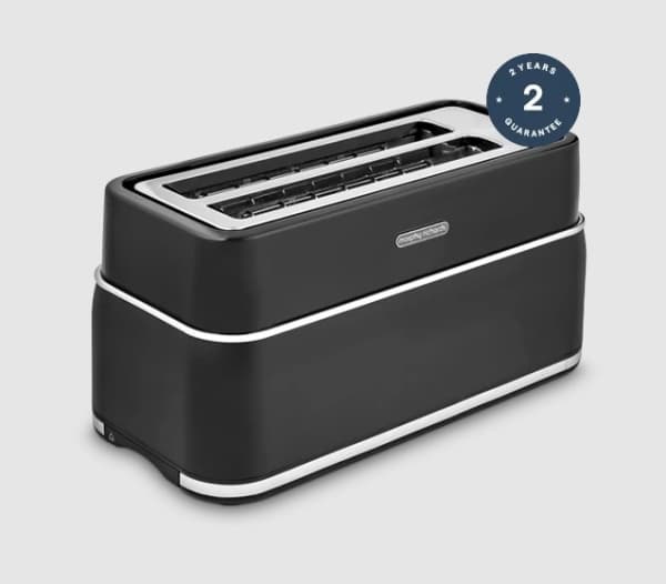 Morphy Richards 245744, 4 skivor, Svart, Knappar, Nivå, Kina, 1750 W, 216 mm