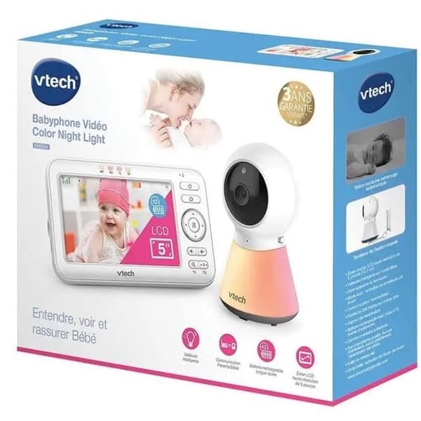 VTECH - Color Night Light Video Baby Monitor (5 Screen - Night Light) - BM5254