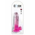 Miniatyrbillede 2 af 2: Dildo Pipedream King Cock Clear TPE Pink