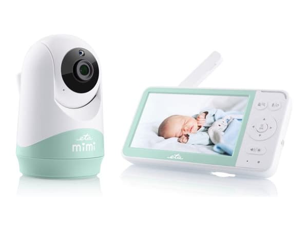 Eta MIMI, Digital babytelefon, 2 kanaler, 50 m, 2412 - 2369 MHz, Hvit, LCD Hvit