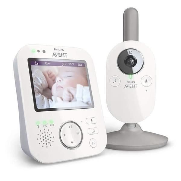 Video babyvakt - PHILIPS AVENT SCD843/26 - FHSS-teknik - 3,5" skärm - Svar babyfunktion