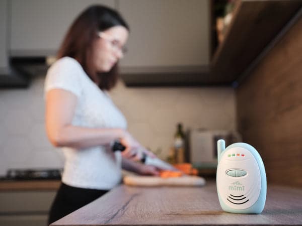 Eta 830690000, Digital babyvakt, 300 m, 0 - 2400 MHz, FHSS, Turkos, Vit, Knappar