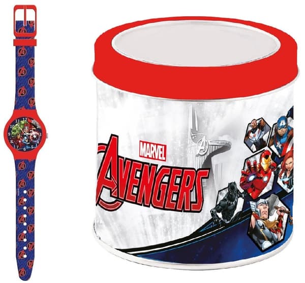 Infant's Watch Marvel AVENGERS - TIN BOX (Ø 32 mm)