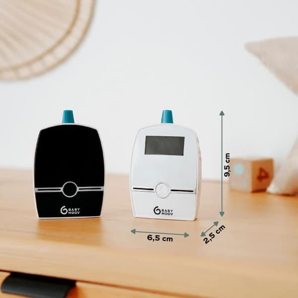 Babymoov Babyphone för baby Premium Care, Låg utsändningskraft av vågor, Nattlampa, Vaggvisor, Talkie-Walkie