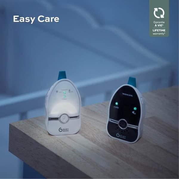 Babymoov Babyphone Audio Easy Care, Låg Vågemission &amp; Energibesparing, Märkt Long Time, Räckvidd 500m