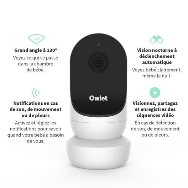 Babyphone Owlet Cam 2 Video HD Vit