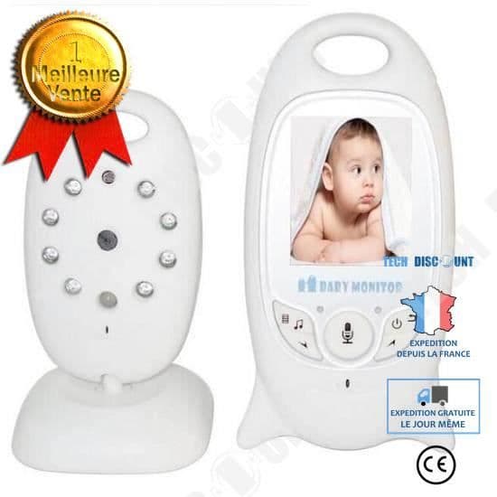 TD® Multifunktion Trådlös Video Baby Phone 2.0 Färg LCD Video Trådlös Baby Monitor + 8 vaggvisor Night Vision Termometer