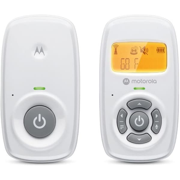 Baby monitor audio - MOTOROLA - AM24 - 300 m - LCD-skärm - Vit