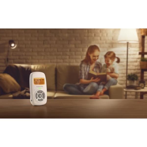 Babyvakt AM24 AUDIO DECT SKÄRM 1,5" 300m - Temperatur - Walkie talkie - MOTOROLA