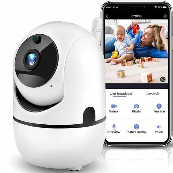 KAMERA BARNEPIGE HJEMMEOVERVÅGNING MED VISNING PÅ BABYTELEFON
